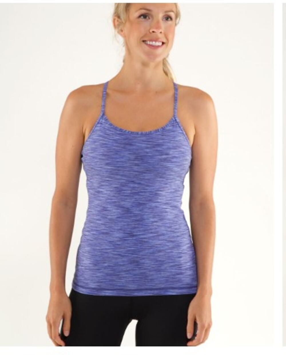 Lululemon Power Y Tank Space Dye Purple 4